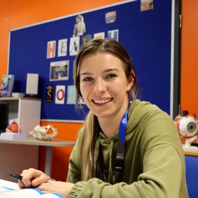 Supported Teaching and Learning student with EKC Group