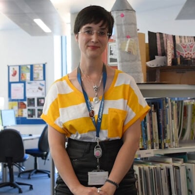 E-Hub staff member Katie