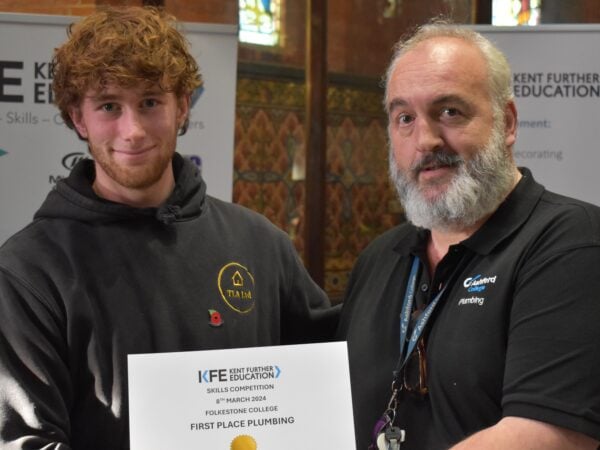 Plumbing Student Austen wins gold at KFE Finals