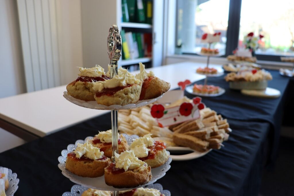 Cakes, scones and sandwiches