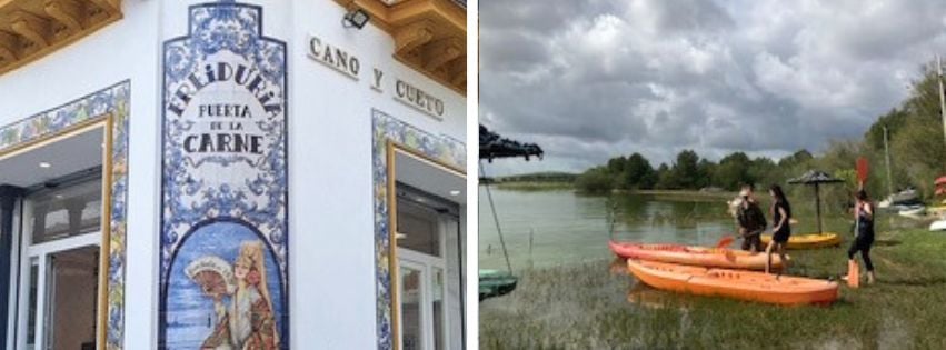 two photos taken in spain