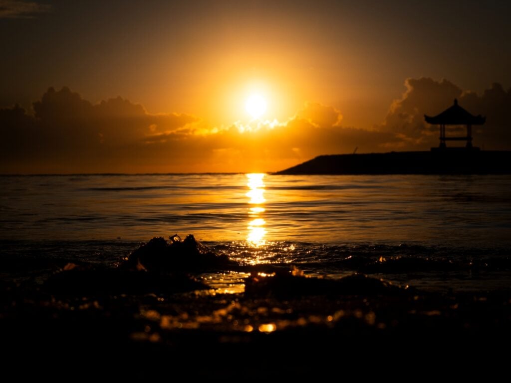 sunset in bali