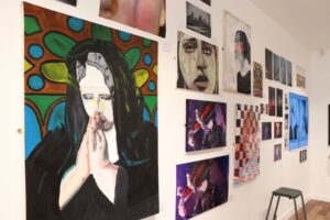 Photo of art in gallery