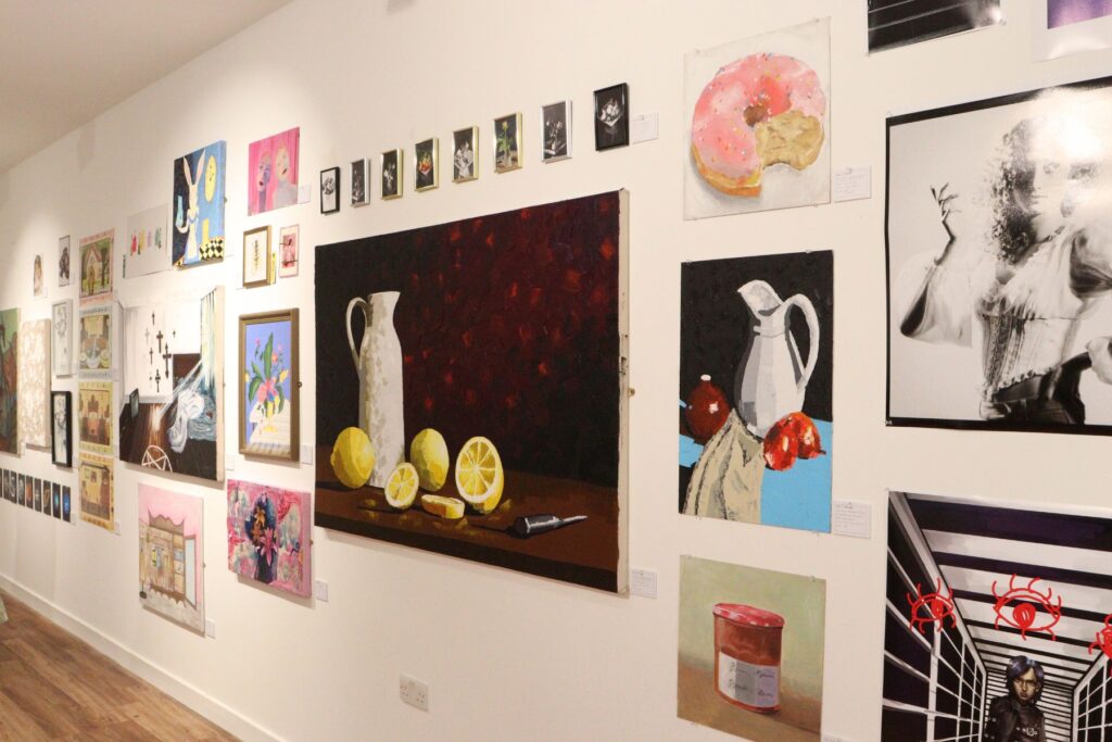 Art in gallery