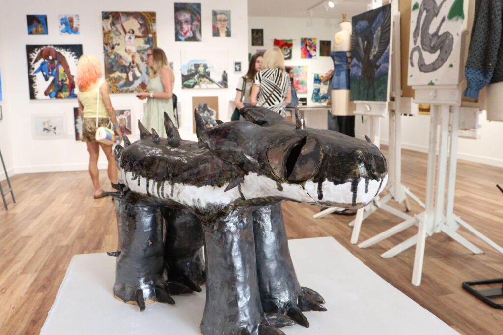 3D ceramics model of dragon-like animal