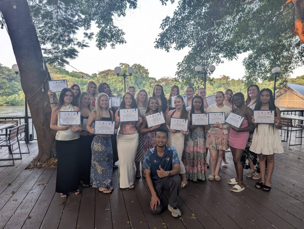 beauty students compete training in Thailand