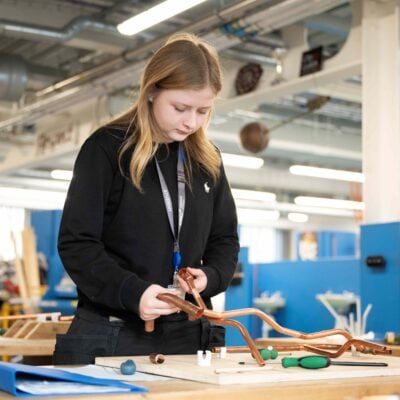 plumbing student at EKC Ashford College