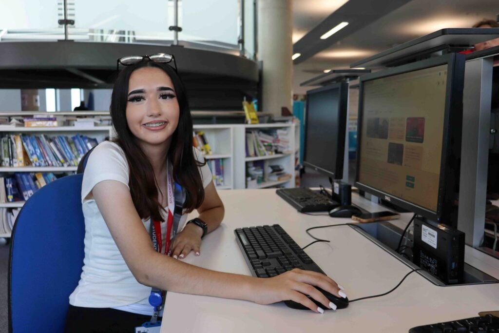 Ruby studies Access to Higher Education at EKC Ashford College