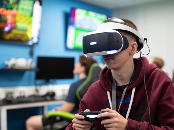 Student using VR Headset