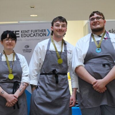 three students win gold medal at KFE in 2025