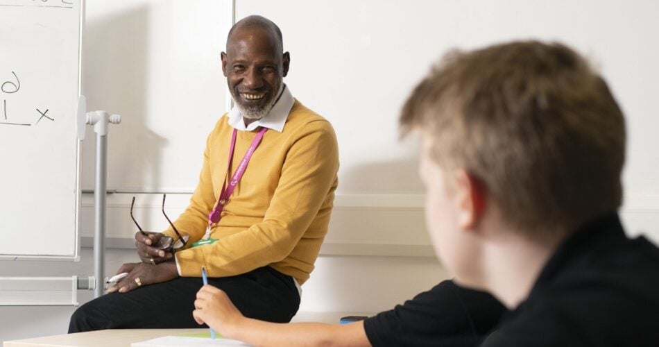Maths lecturer teaches College students