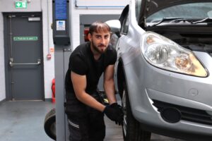 Ahmed in the Adult Automotive course