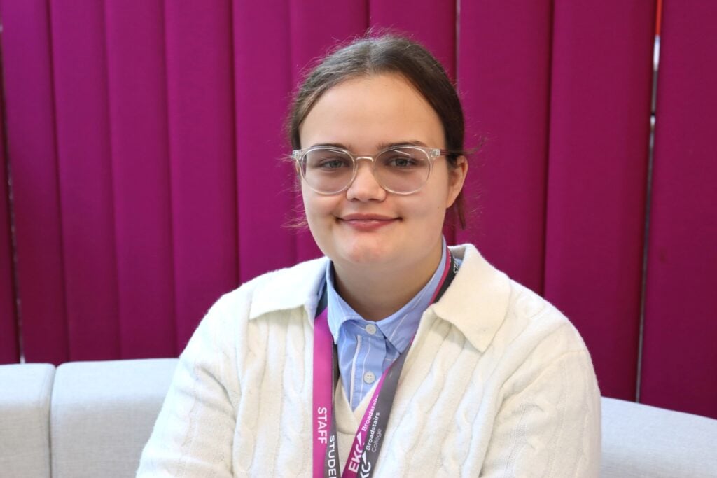 Students Union president at EKC Broadstairs College