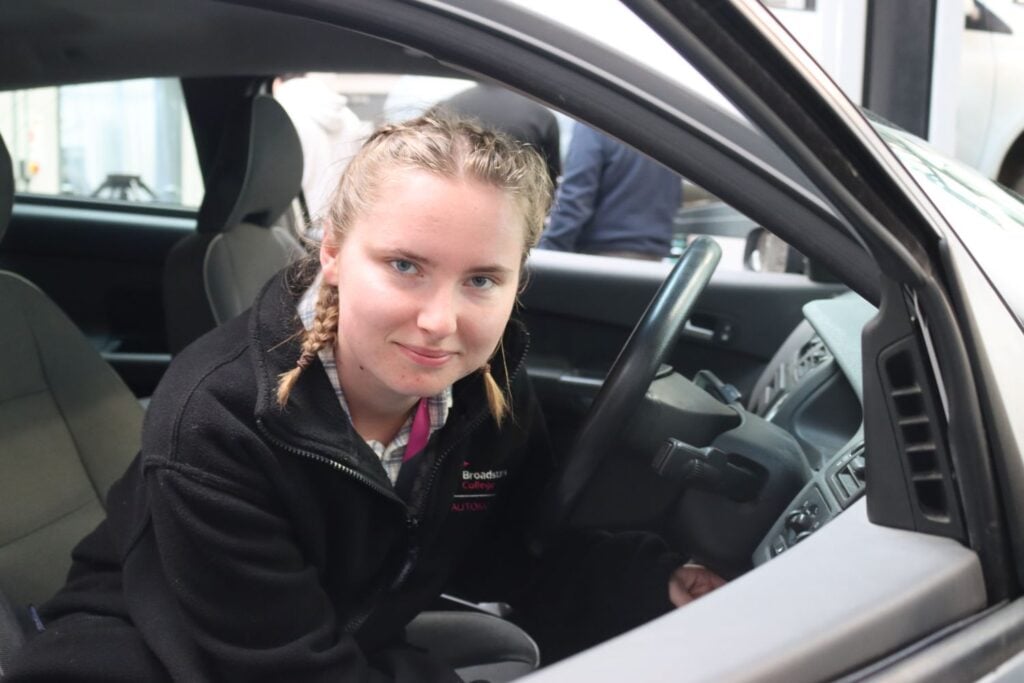 Automotive student at EKC Broadstairs College