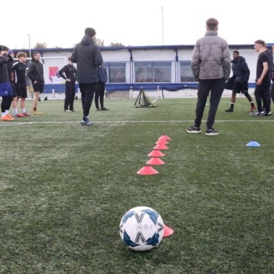 sports students at Margate Football Club