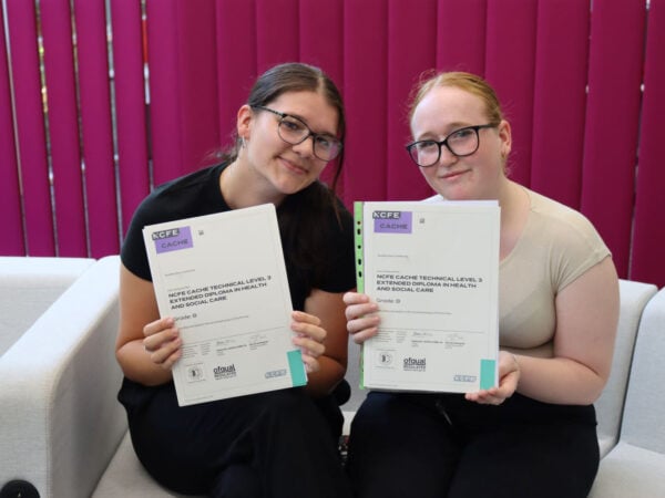 Two students receive successful results at EKC Broadstairs College