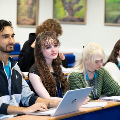 A Levels students working in a lesson