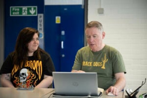 Access to Higher Education students working together