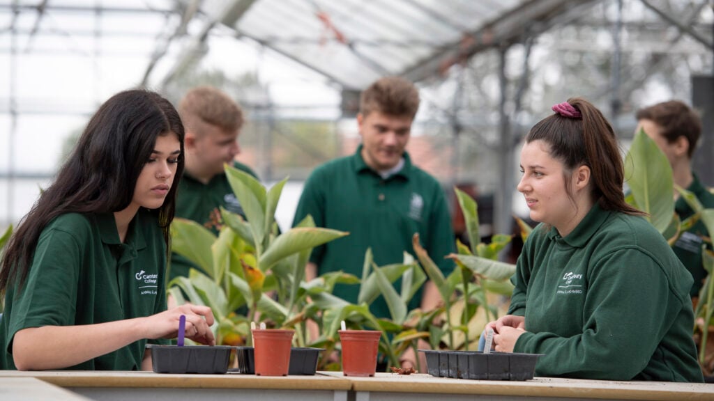 Animal management students