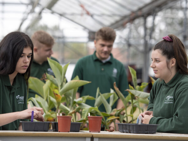 Animal management students