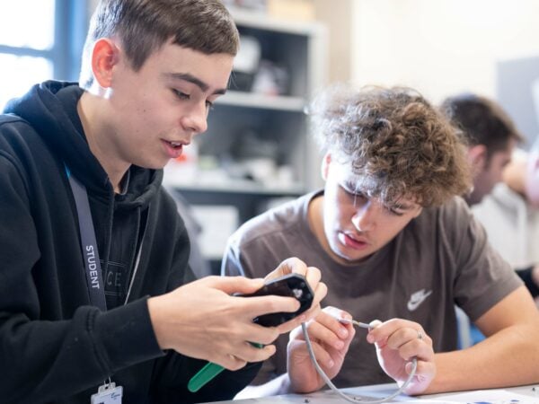 Computing Students Working