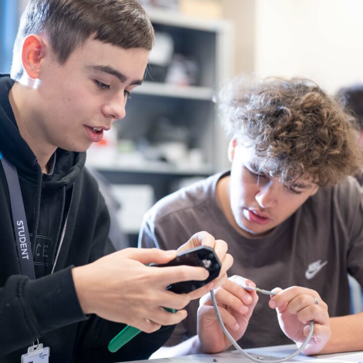 Computing Students Working