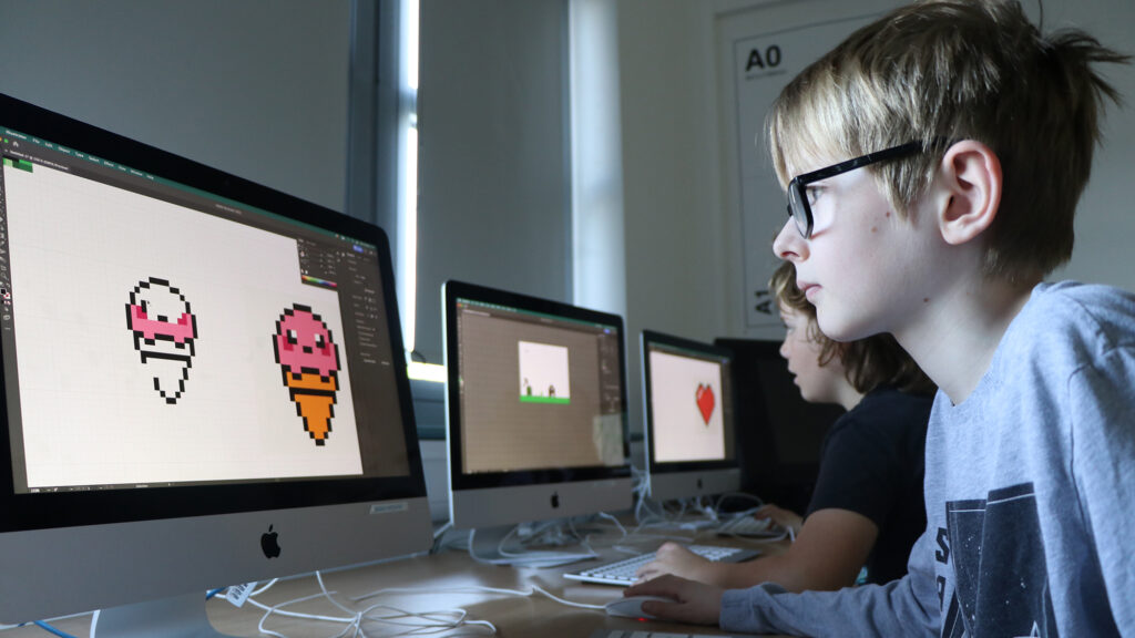 BRIT Kids working on creative