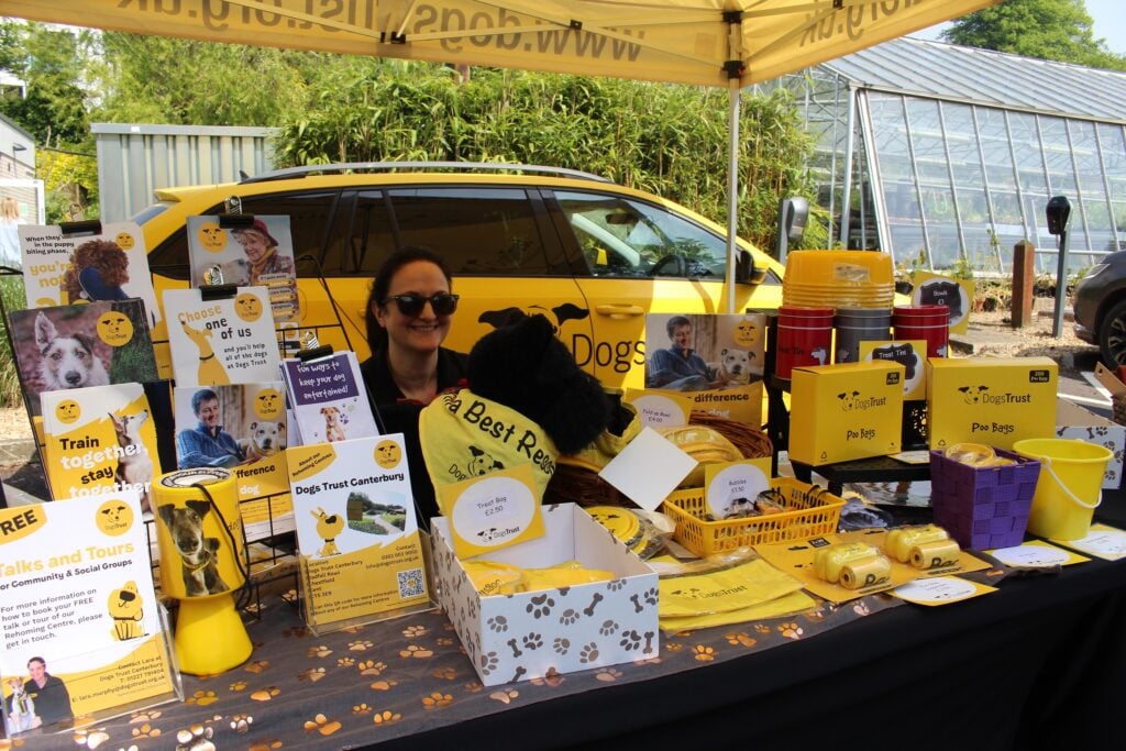 Dogs Trust representative at Spring Fayre 2024