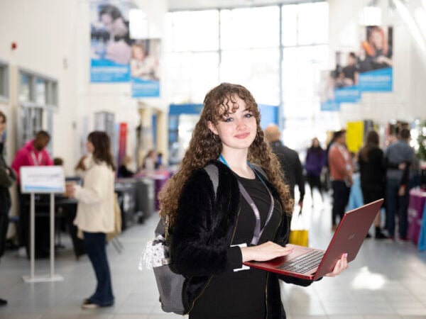 EKC Canterbury College student in the Street