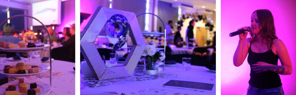 student awards singer and decorations photo