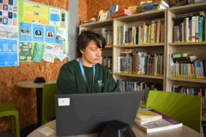 access to he student studying
