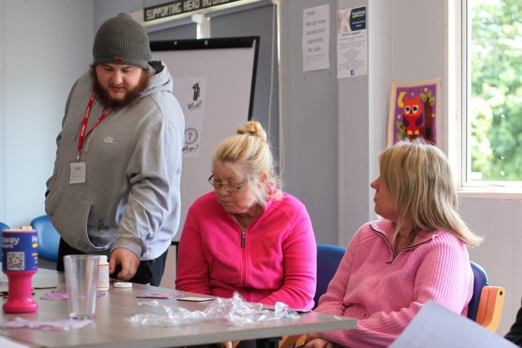 student on work placement at Headway, Kent