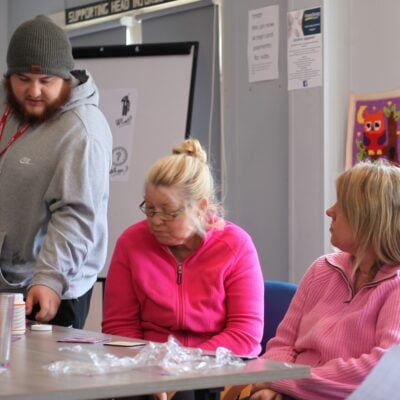 student on work placement at Headway, Kent