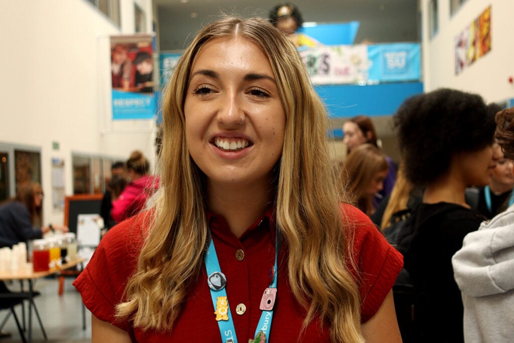 lady smiling at the camera