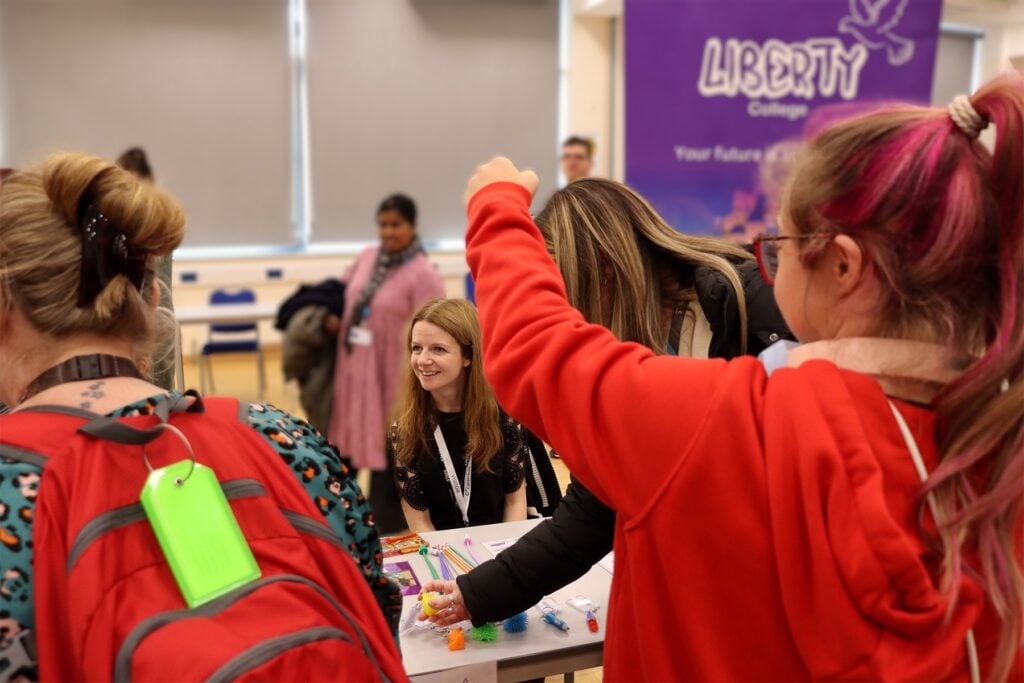 students at SEND progression fair