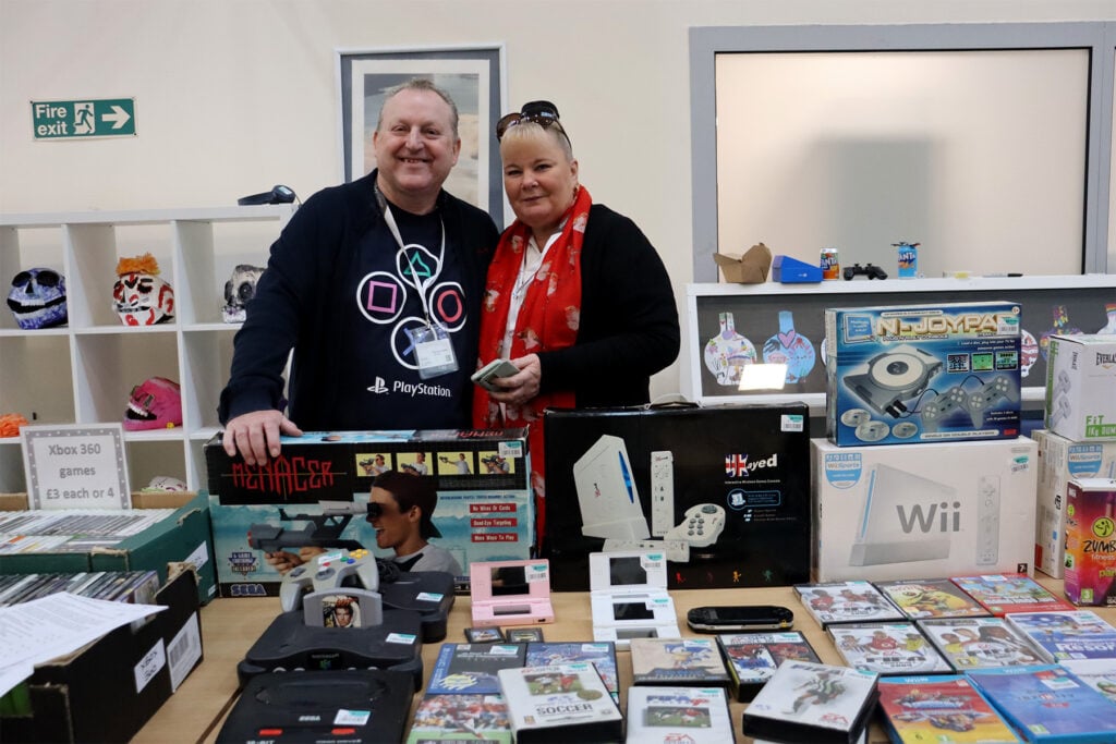 a stall at bitcrush event