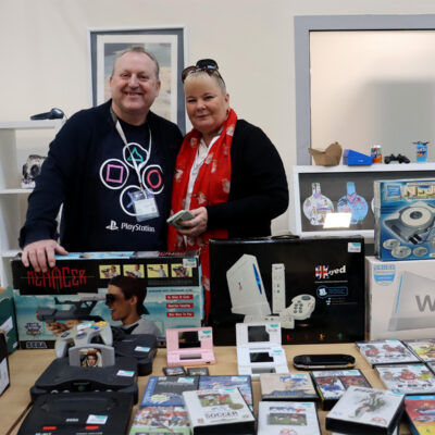 a stall at bitcrush event