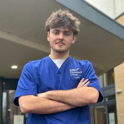 T Level Health student at EKC Canterbury College