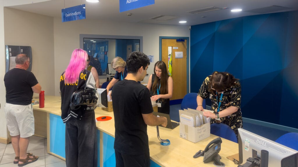 EKC Canterbury College students collect results on Level 2 Results Day