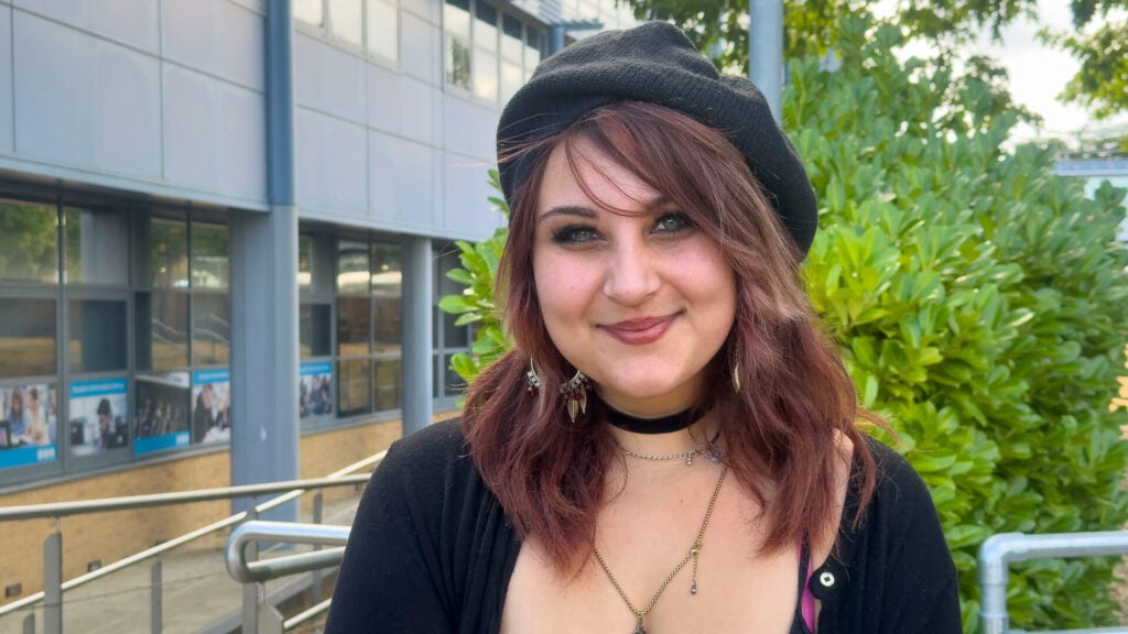 EKC Canterbury College student on Level 2 Results Day