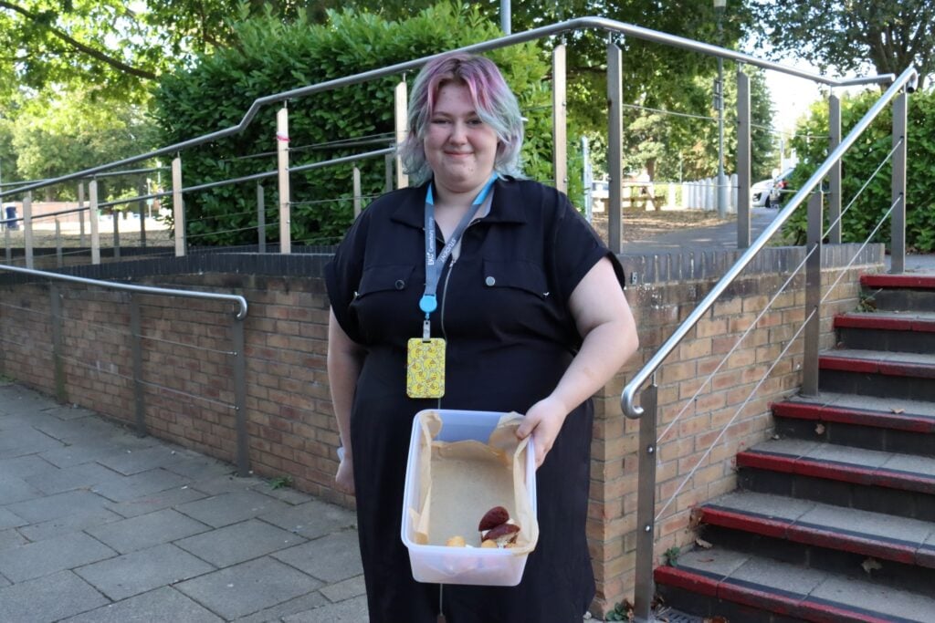 EKC Canterbury College student gives cupcakes to classmates