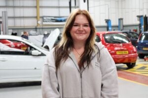 Automotive student at EKC Canterbury College