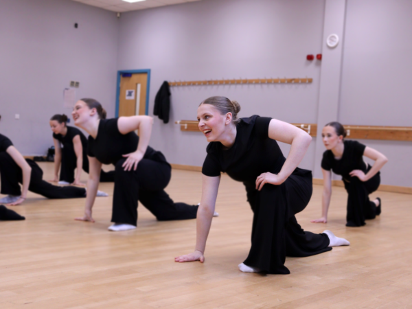 Dancers in studio