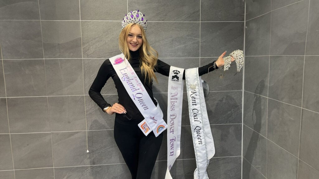 Jess with her winning sashes.
