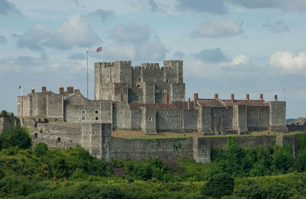 Grand castle on a hill