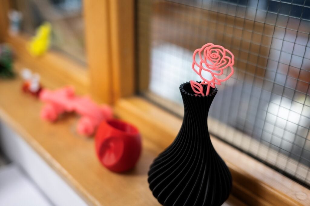 a 3d printed rose