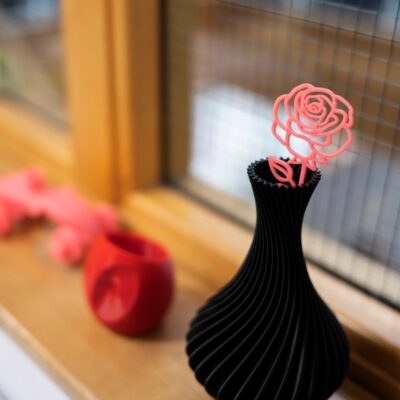 a 3d printed rose