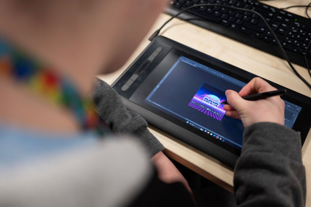 a drawing tablet