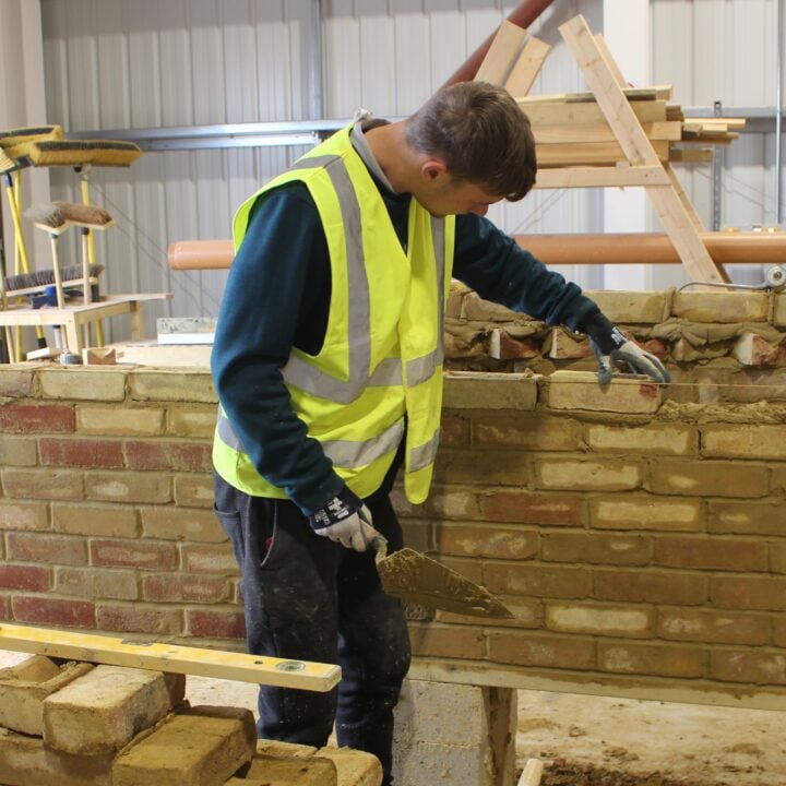 Adult student working in the centre